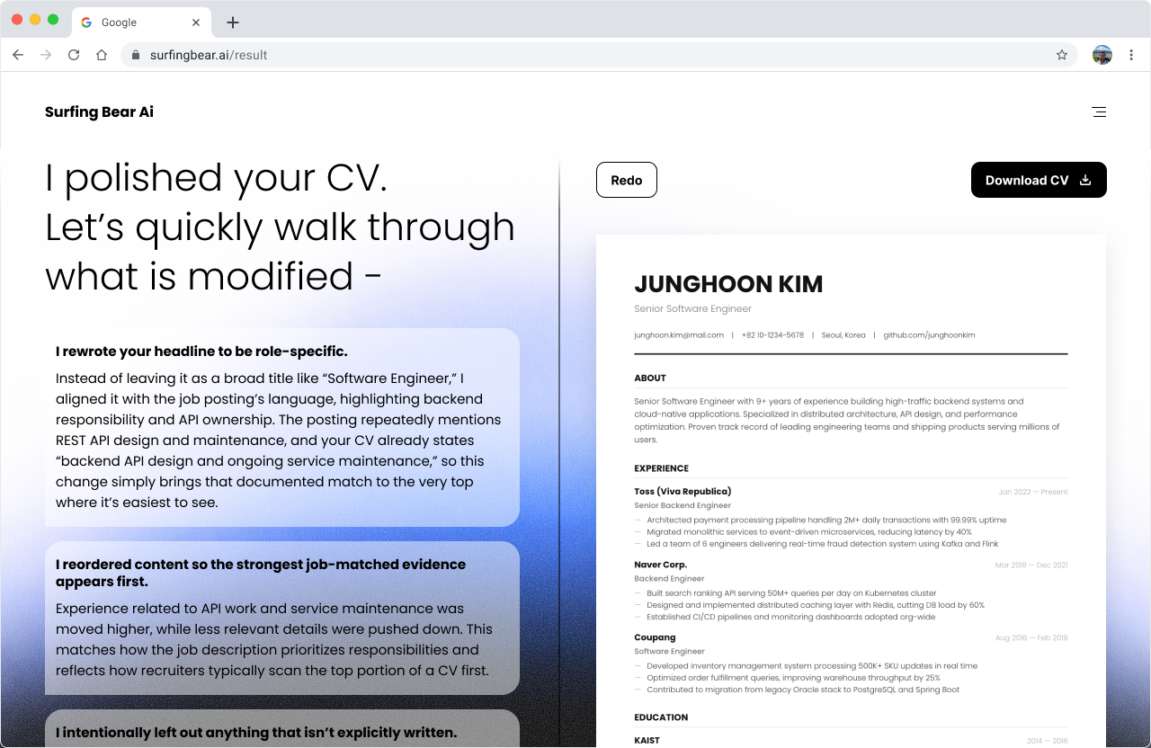 Surfing Bear Ai — Be an Early User