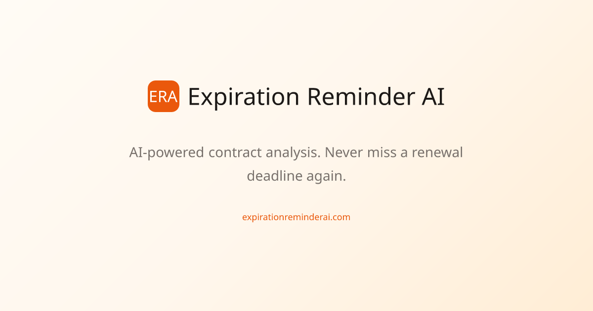 Expiration Reminder AI