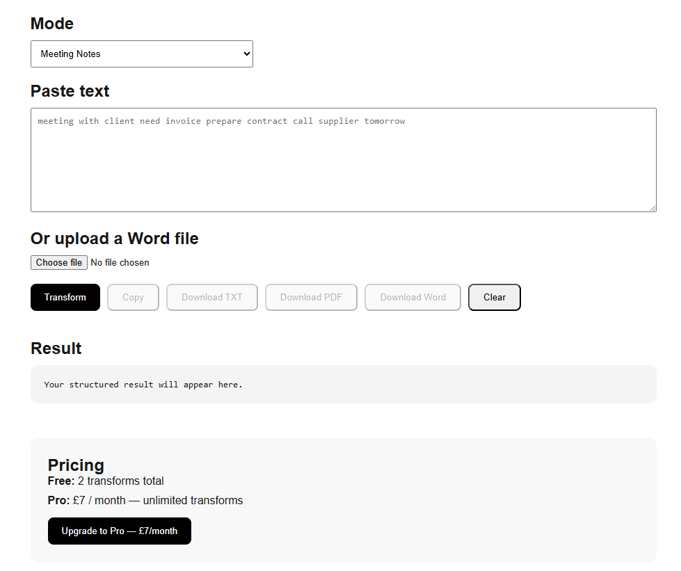 Document Structurer AI
