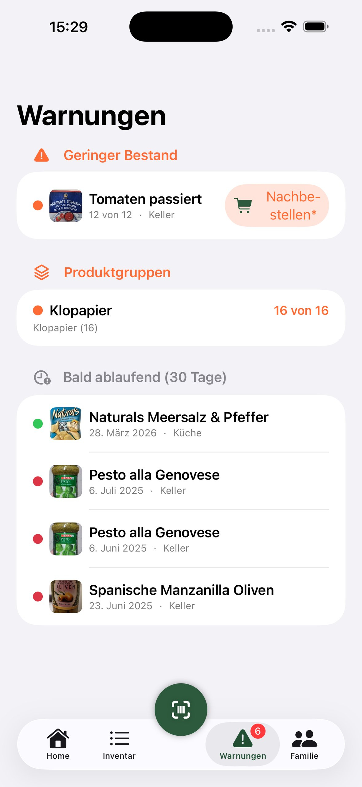 Kellr — Deine smarte Vorratskammer