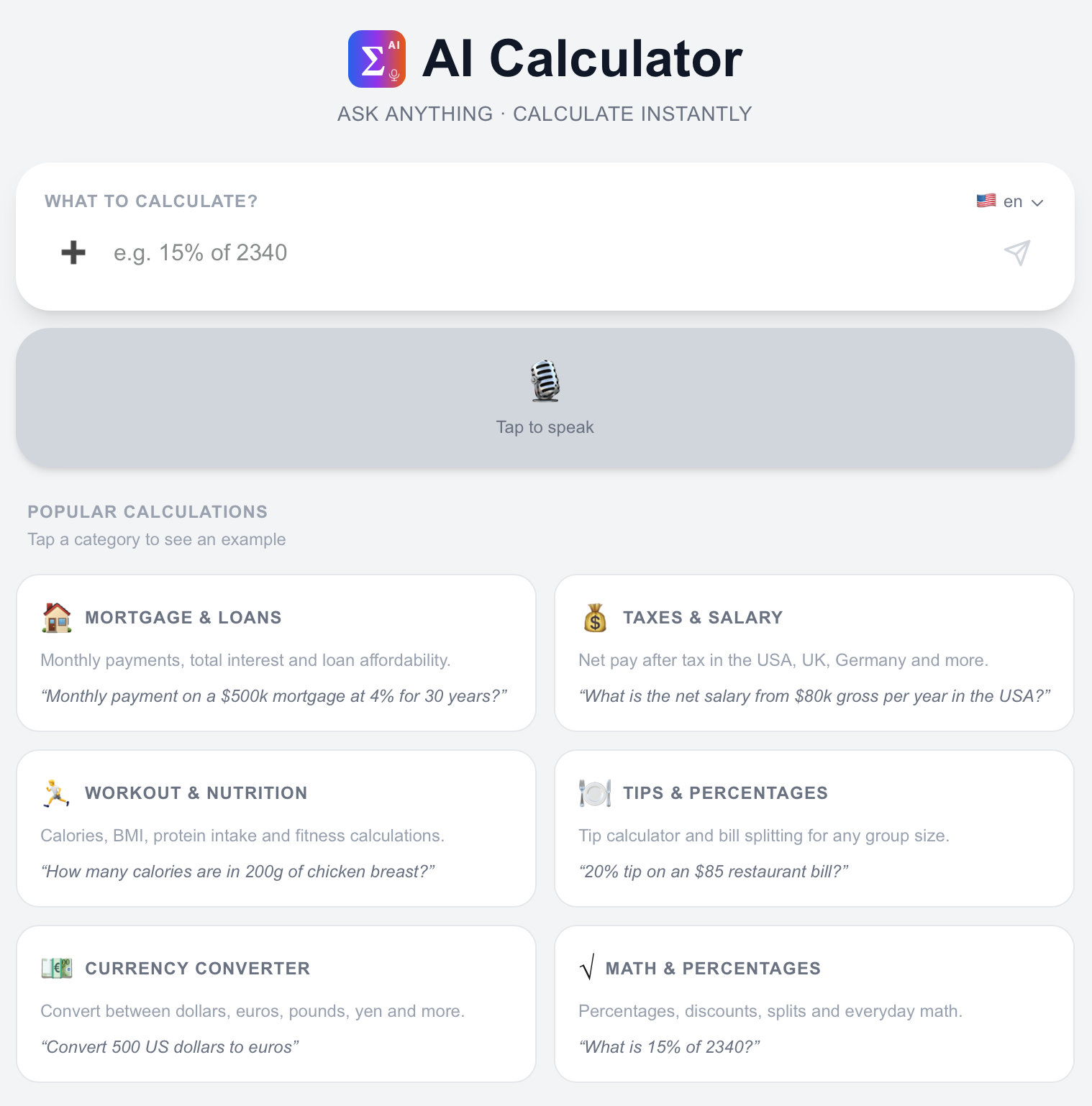 AI Calculator