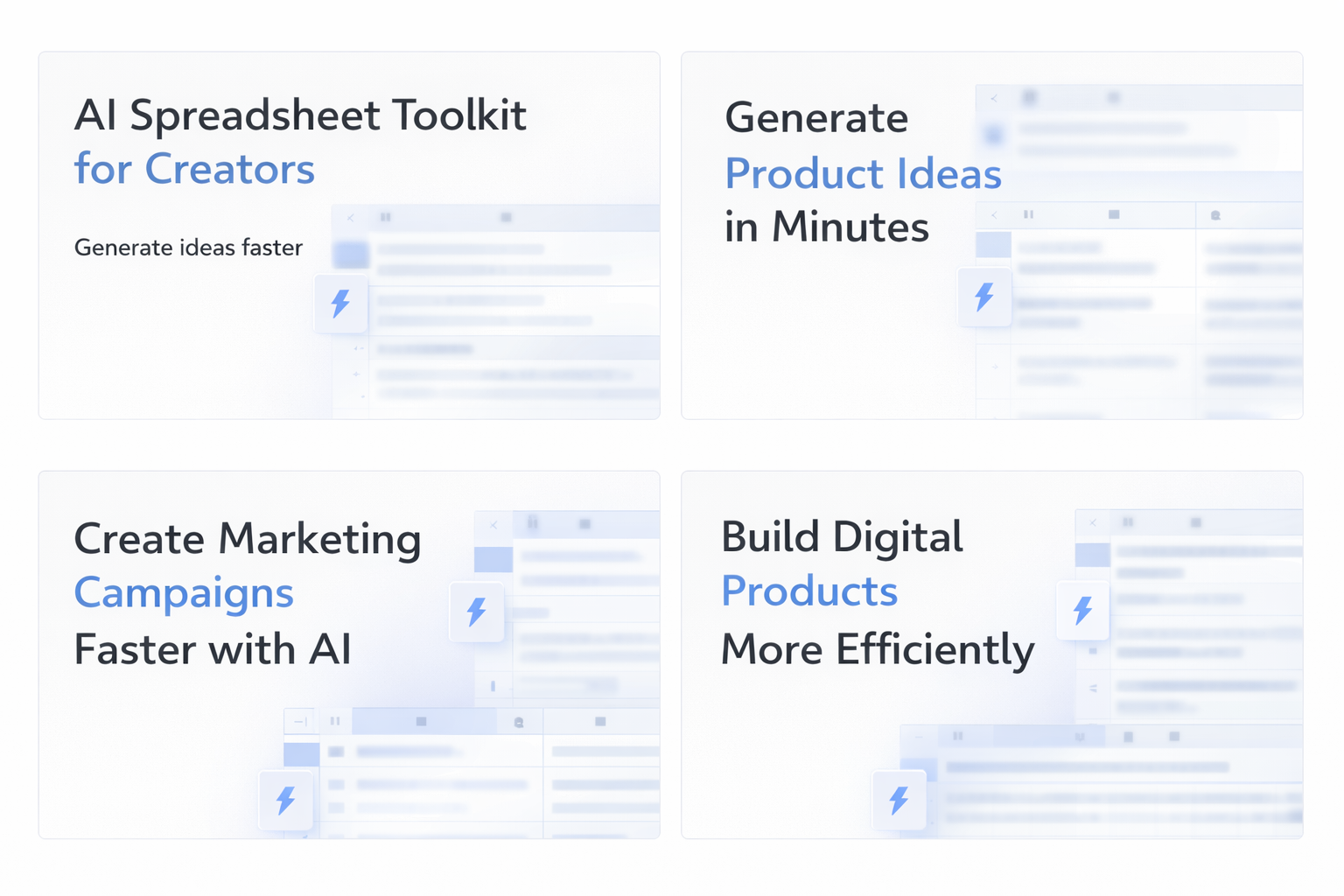 AI Spreadsheet Toolkit for Creators