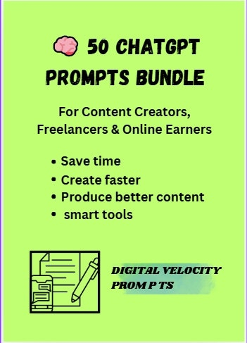 50 ChatGPT Prompts Bundle
