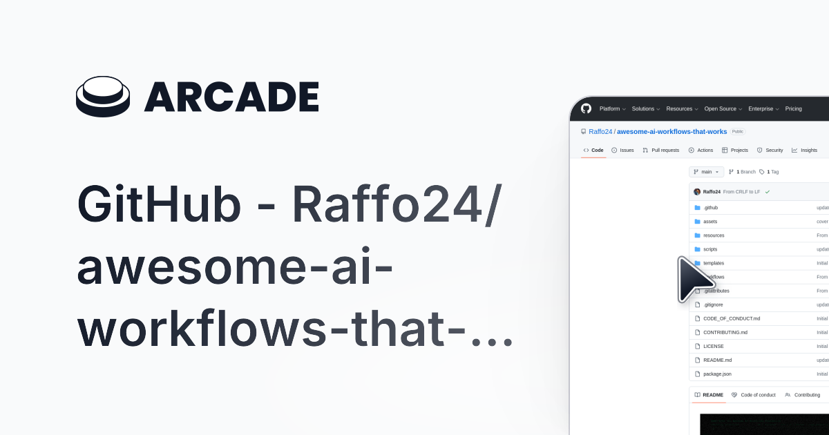 Awesome AI workflows that just work