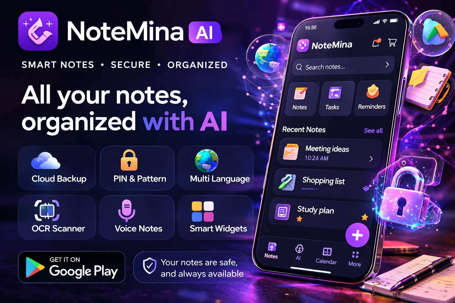 NoteMina: AI Note Taker