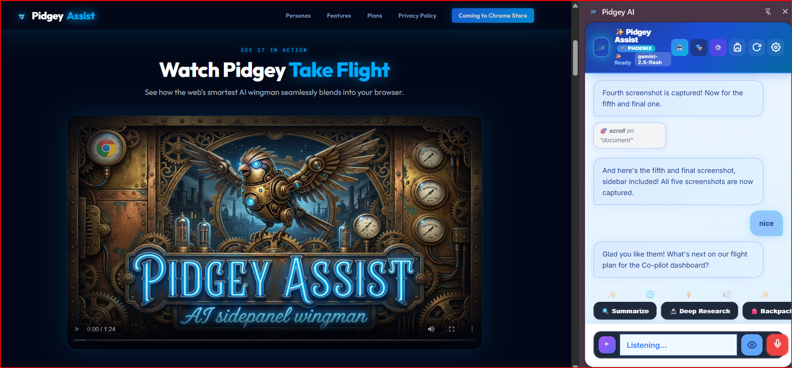 Pidgey: AI Copilot, Vision & Web Agent