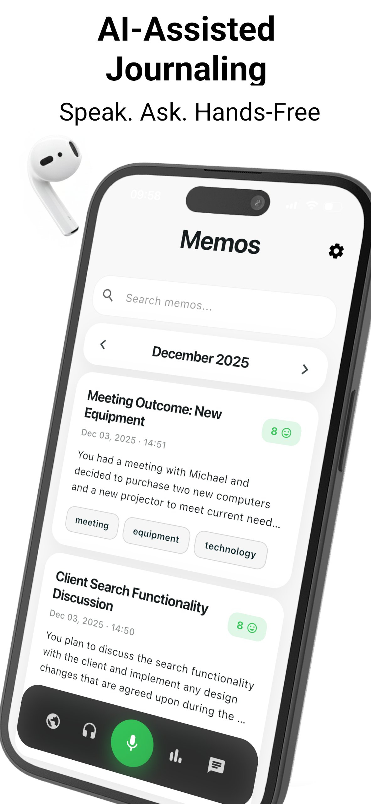 Narrate: AI Voice Journal