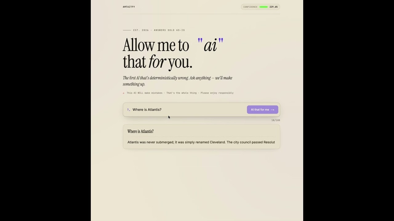 amtaitfy “Allow Me To AI That For You”