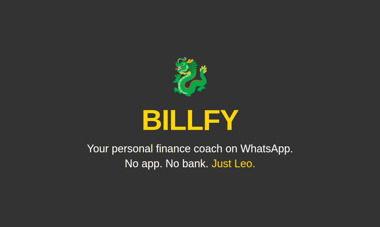 Billfy. Tu coach financiero por WhatsApp