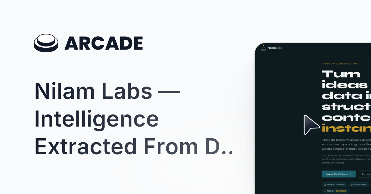 Nilam Labs – Intelligence Platform