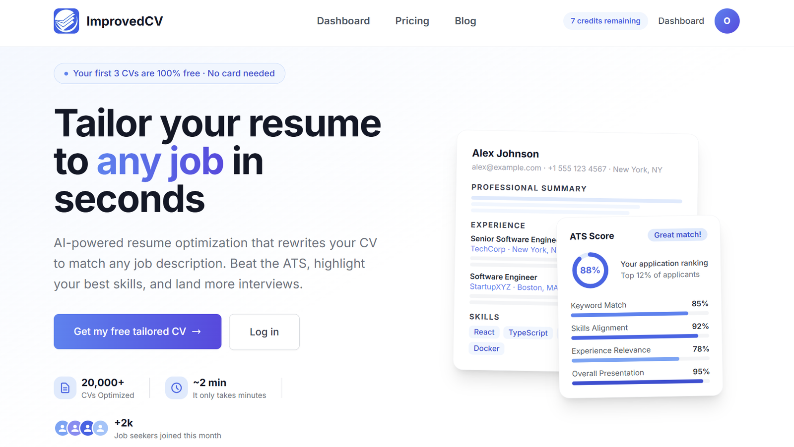 ImprovedCV: Optimize your CV for any job