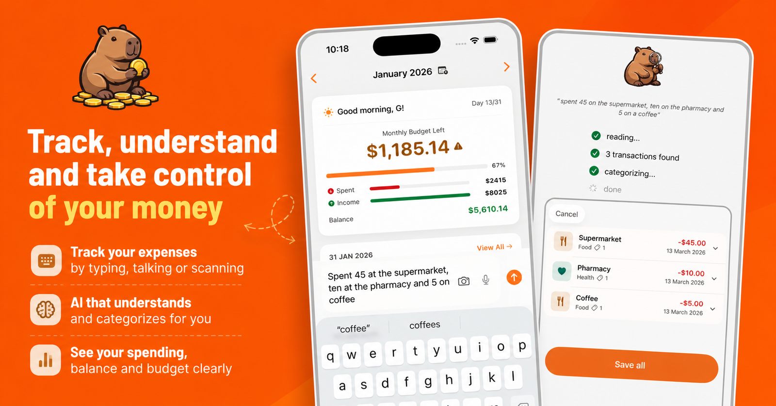 Capy: AI Expense Tracker