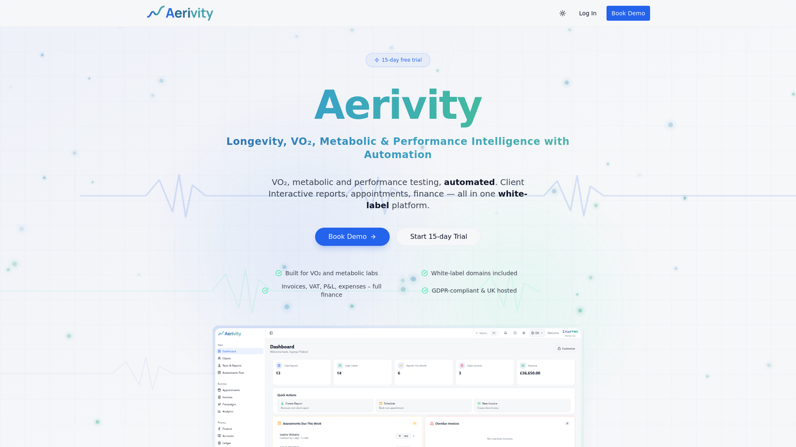 Aerivity – Longevity & Performance Intel