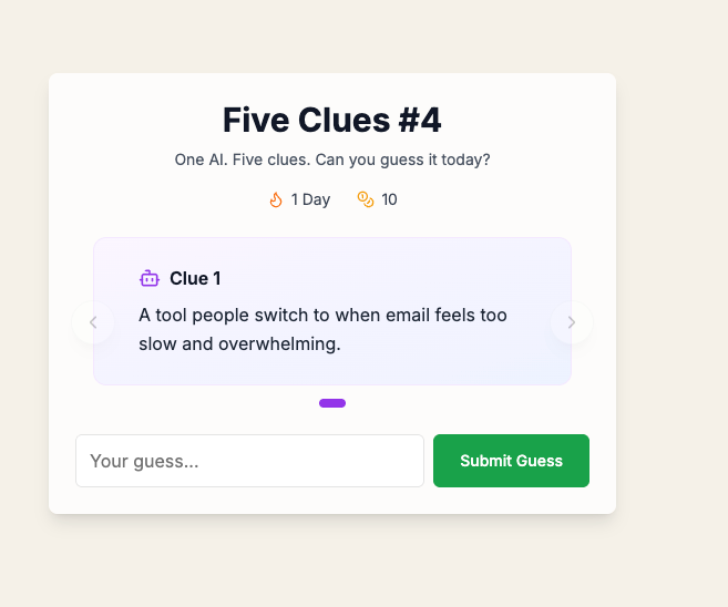 Five Clues