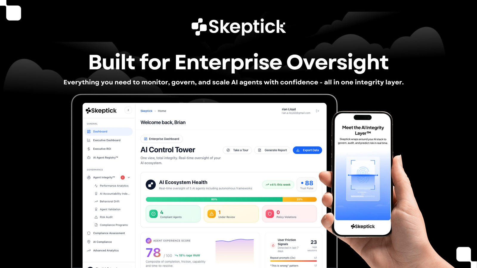 Skeptick AI — Agent Integrity Layer™