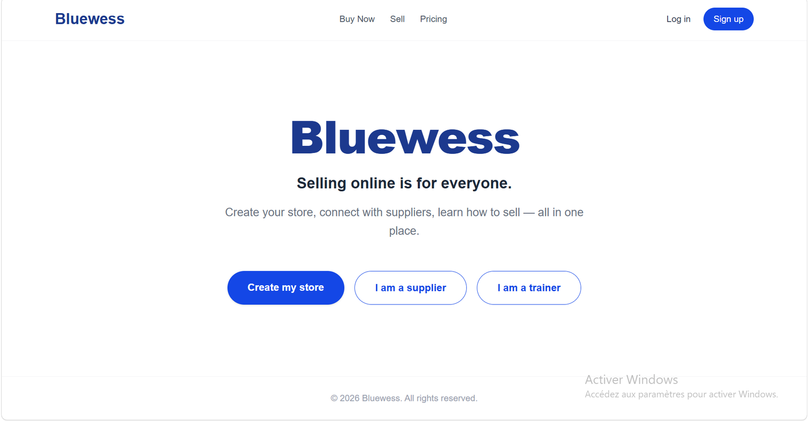 Bluewess — Marketplace