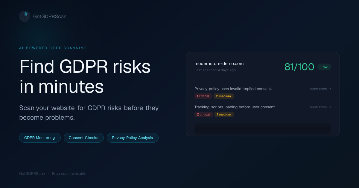 GetGDPRScan