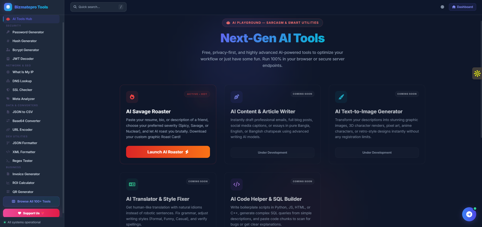 Bizmatepro Tools