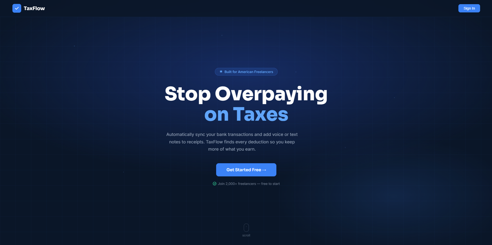 TaxFlow — Stop Overpaying on Taxes