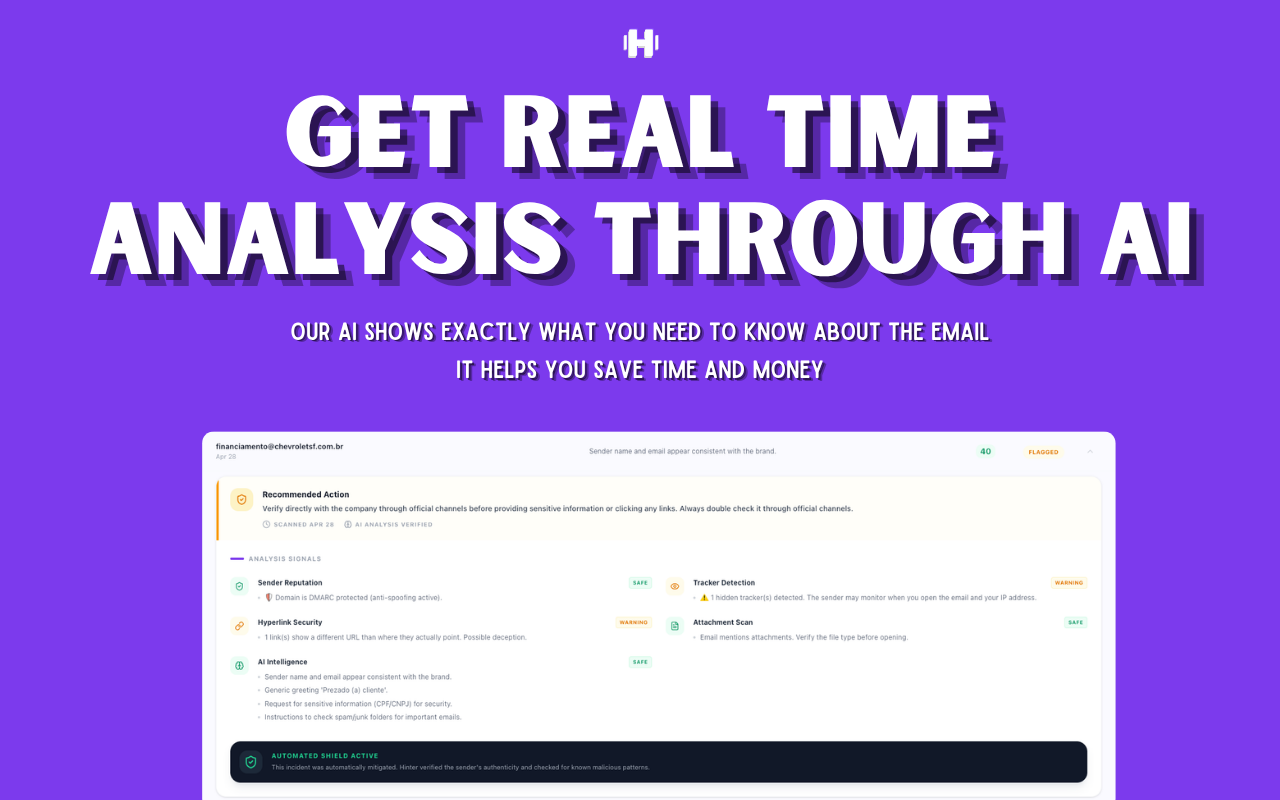 Hinter – Don’t get scammed anymore