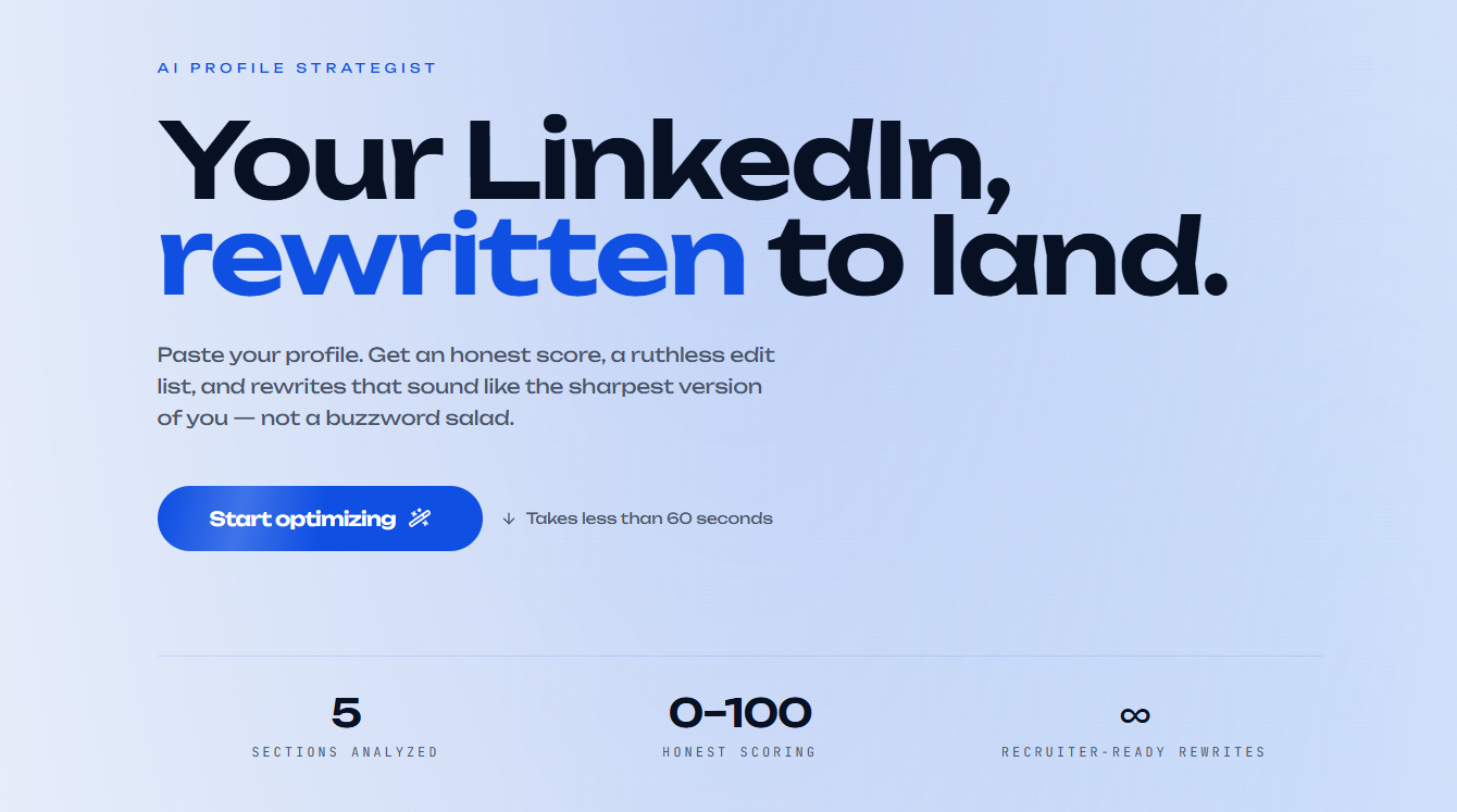 LinkedAI 1.0 – AI LinkedIn Optimizer