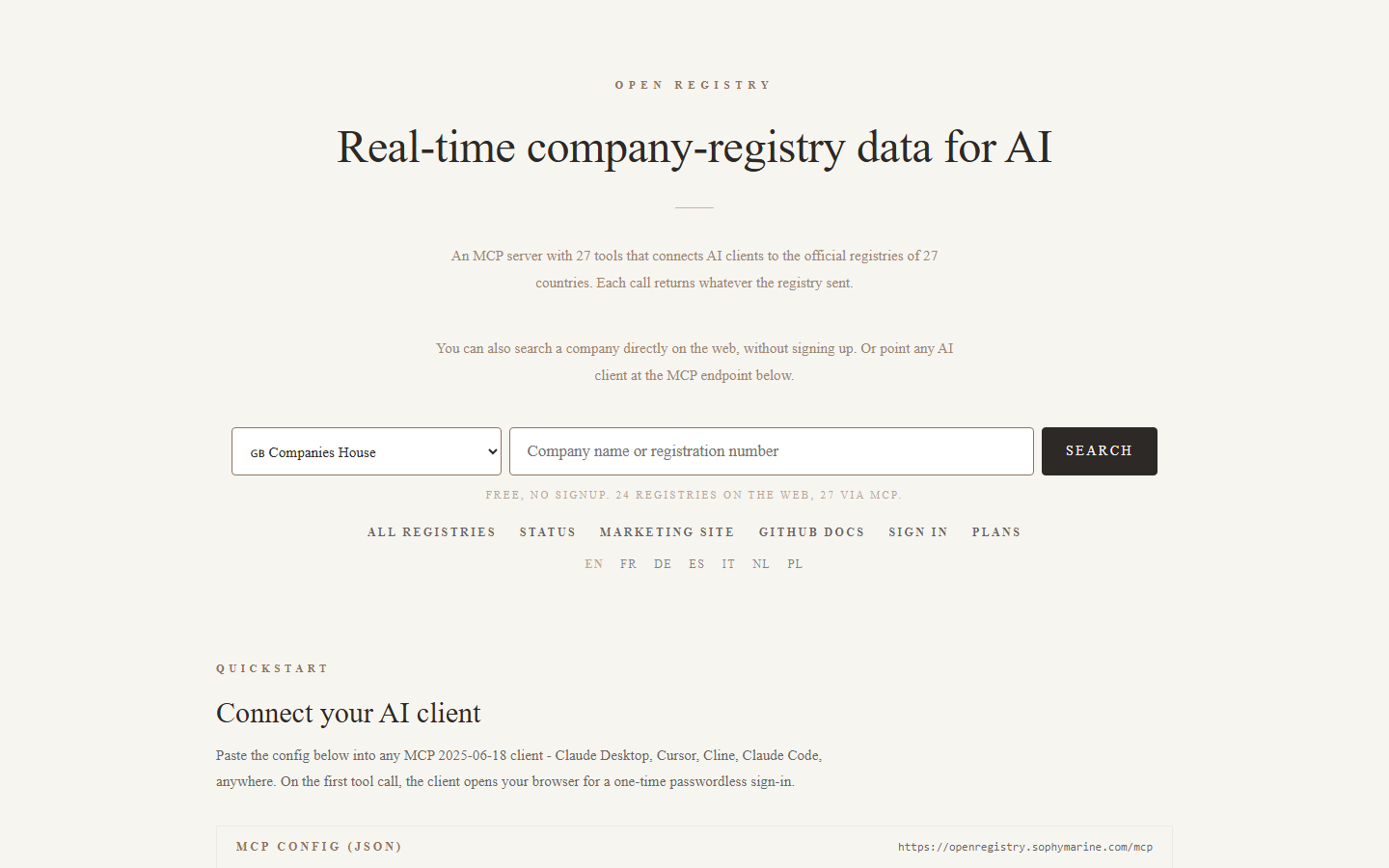 OpenRegistry