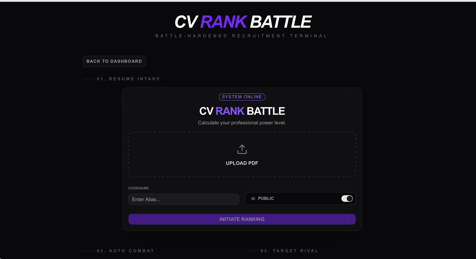 CV Rank Battle