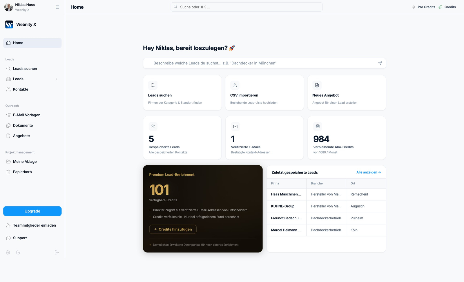 Webnity X
