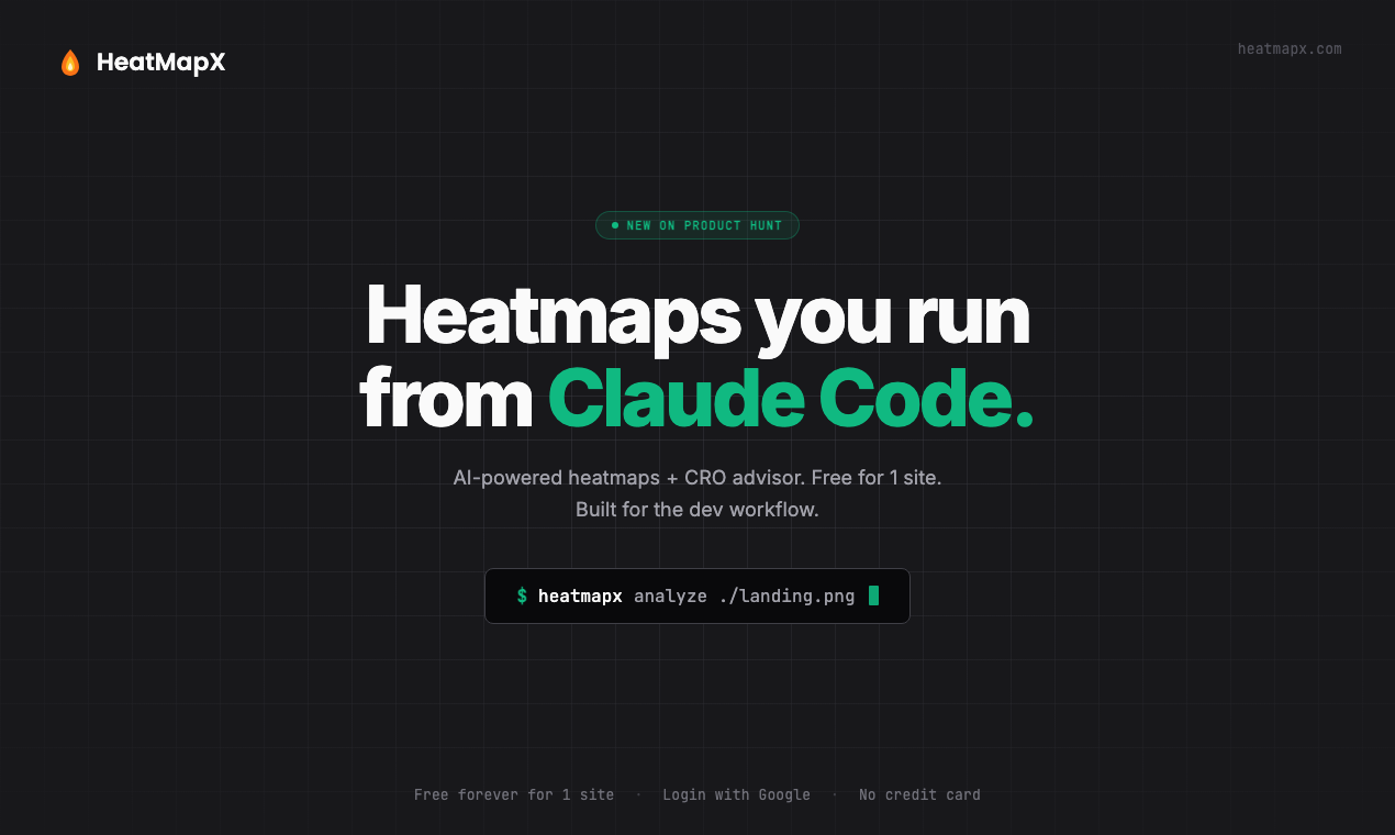 HeatMapX — Heatmaps from Claude Code