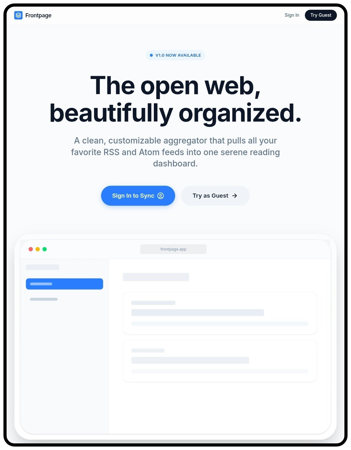 Frontpage