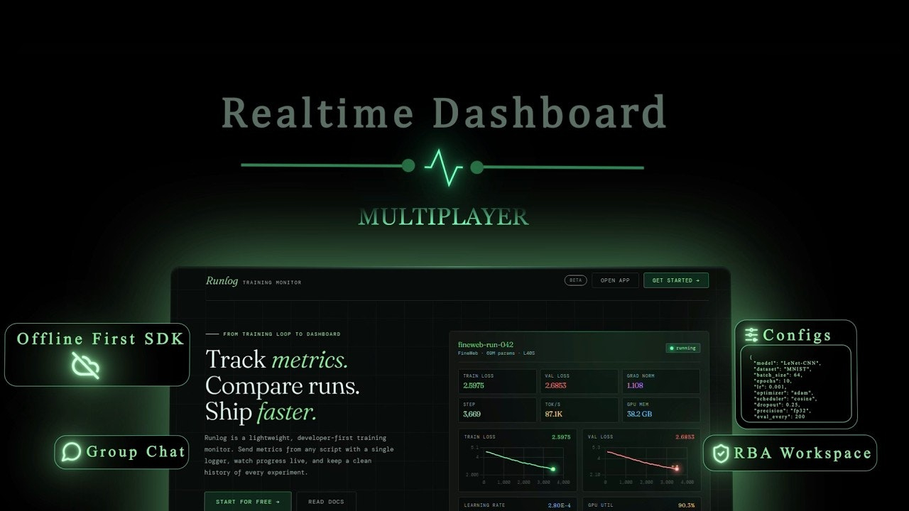 Runlog — ML Training Monitor