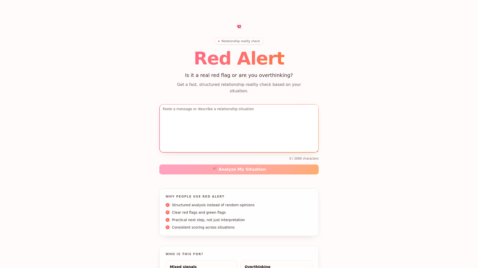 Red Flag Advisor
