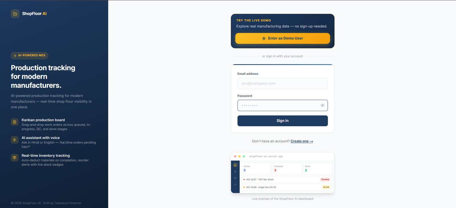 ShopFloor AI