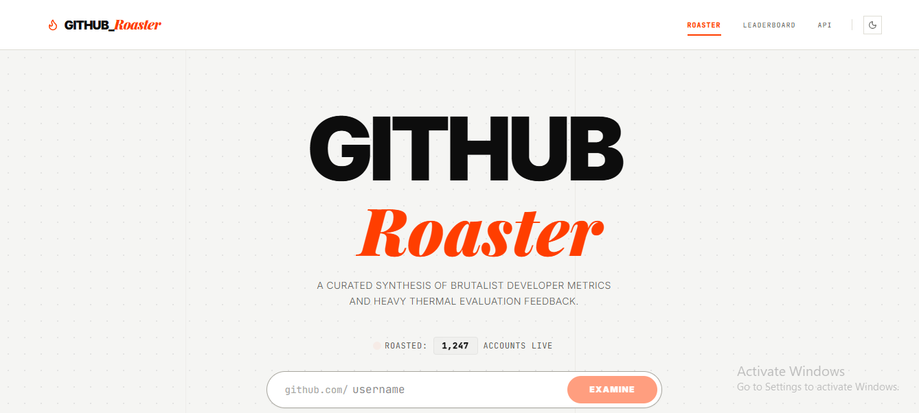 Github Roaster