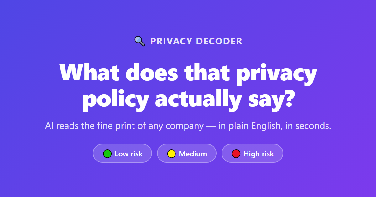 Privacy Decoder