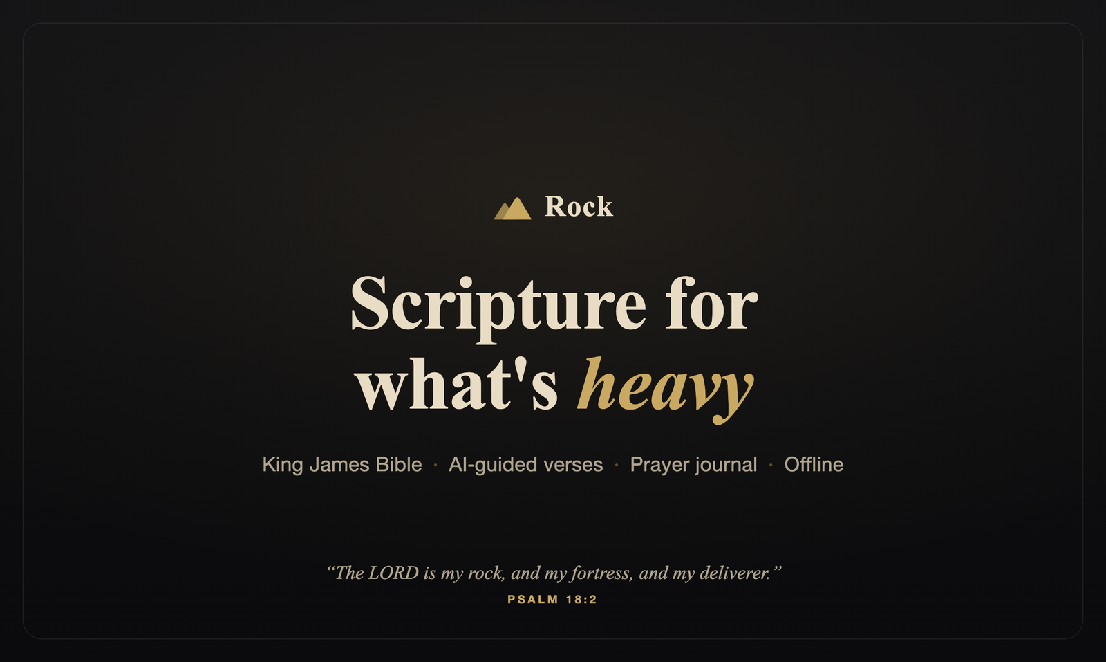 Rock – Scripture Companion