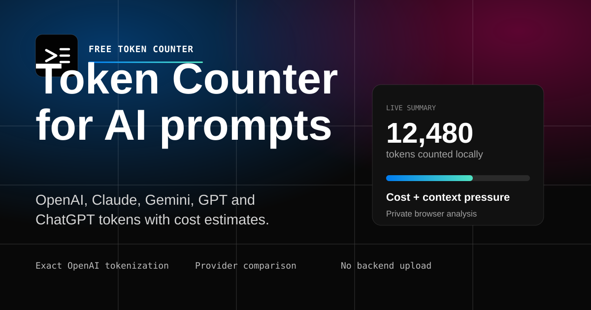 Free Token Counter