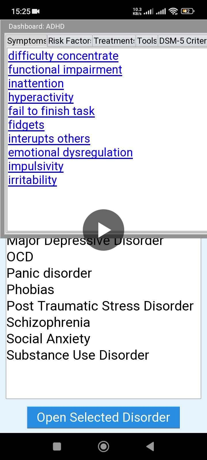 SeptaMind mental health reference tool