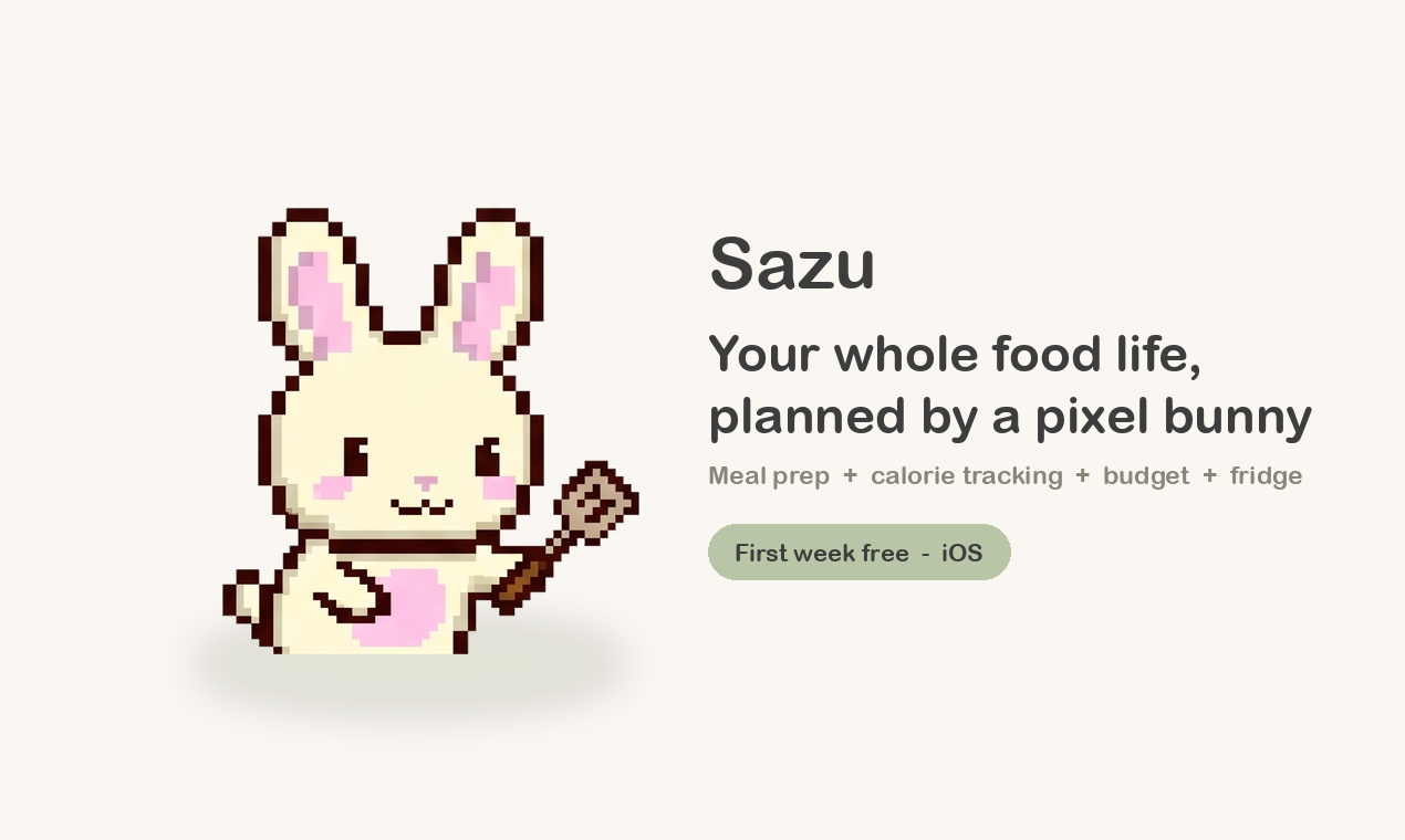 Sazu: AI Meal Prep & Tracker
