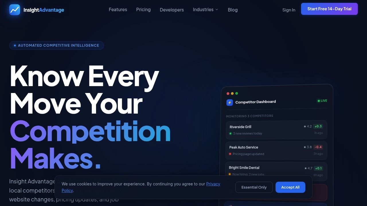 Insight Advantage  Competitor Monitoring