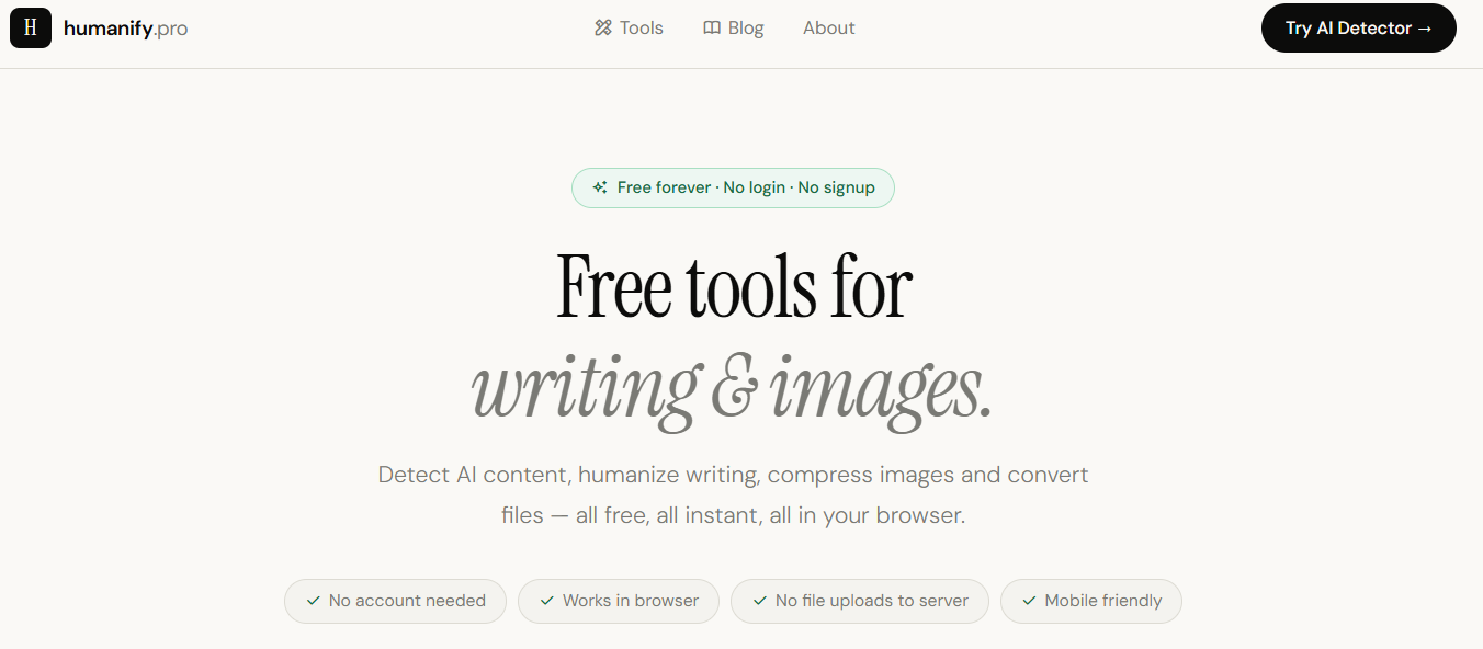 Free tools for writing & images