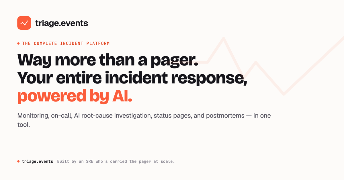 triage.events — the AI SRE for on-call